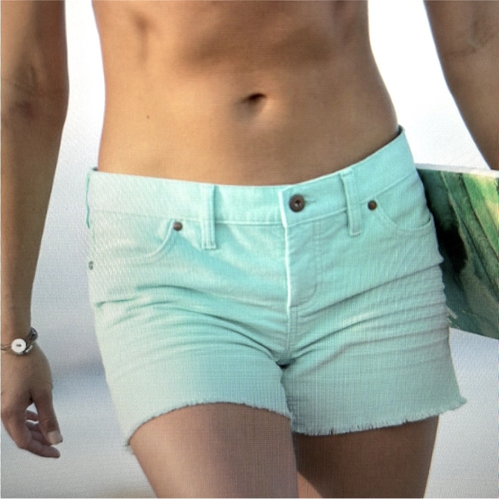 Carve Designs Light Green Jean Shorts